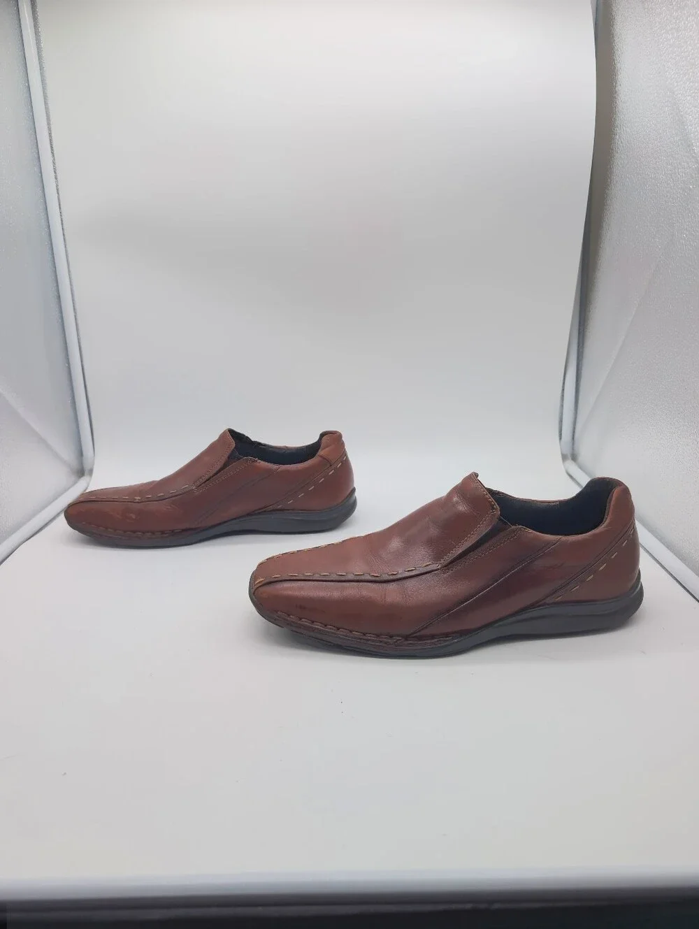 PIKOLINOS Men’s Brown Leather Slip-On Loafers EU 43 (US 10)